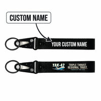 Thumbnail for Yakovlev Yak-42D Hawk-Shaped Key Chains - Black - Cartoon - Personalized
