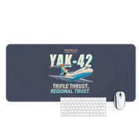 Thumbnail for Yakovlev Yak-42D - Cartoon - Desk Mat - Navy Blue