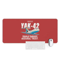 Thumbnail for Yakovlev Yak-42D - Cartoon - Desk Mat - Red