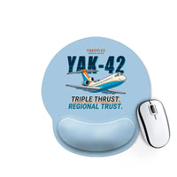Thumbnail for Yakovlev Yak-42D - Cartoon - Ergonomic Mouse Pad - Light Blue