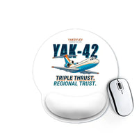 Thumbnail for Yakovlev Yak-42D - Cartoon - Ergonomic Mouse Pad - White
