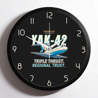 Thumbnail for Yakovlev Yak-42D - Cartoon - Framed - Black