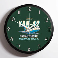 Thumbnail for Yakovlev Yak-42D - Cartoon - Framed - Dark Green