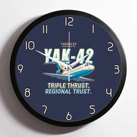 Thumbnail for Yakovlev Yak-42D - Cartoon - Framed - Navy Blue