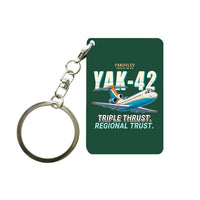 Thumbnail for Yakovlev Yak-42D - Cartoon - Key Chain - Dark Green