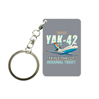 Thumbnail for Yakovlev Yak-42D - Cartoon - Key Chain - Gray
