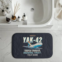 Thumbnail for Yakovlev Yak-42D - Cartoon + Name - Bath Mat