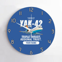 Thumbnail for Yakovlev Yak-42D - Cartoon + Name - No Frame - Blue