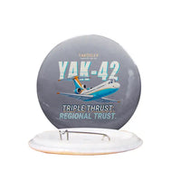 Thumbnail for Yakovlev Yak-42D - Cartoon - Pin - Gray
