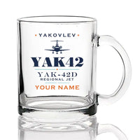 Thumbnail for Yakovlev Yak-42D - Heritage + Name - Coffee & Tea Glass