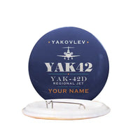 Thumbnail for Yakovlev Yak-42D - Heritage + Name - Pin - Navy Blue