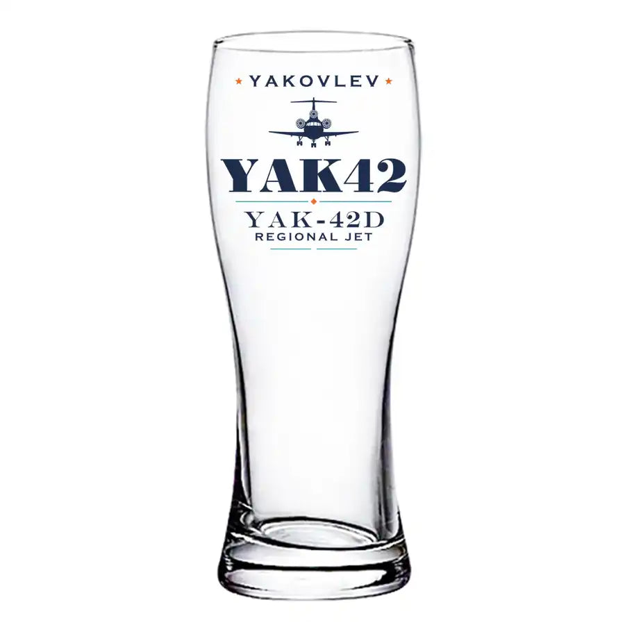 Yakovlev Yak-42D - Heritage - Pilsner Beer Glass