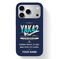 Thumbnail for Yakovlev Yak-42D - Original + Name - MagSafe iPhone 17 Pro - Navy Blue