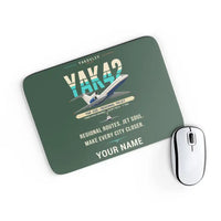 Thumbnail for Yakovlev Yak-42D - Original + Name - Mouse Pad - Dark Green