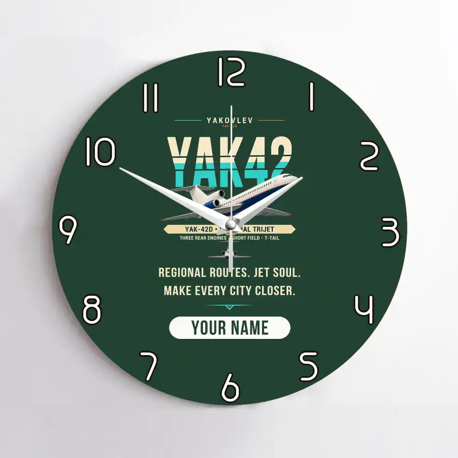 Yakovlev Yak-42D - Original + Name - No Frame - Dark Green