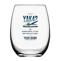 Thumbnail for Yakovlev Yak-42D - Original + Name - Water & Drink Glass