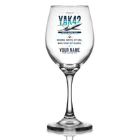 Thumbnail for Yakovlev Yak-42D - Original + Name - Wine Glass