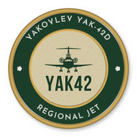 Thumbnail for Yakovlev Yak-42D Patches - Circle - Forest Gold