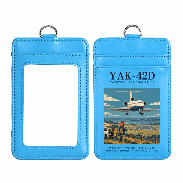 Yakovlev Yak-42D - Poster - ID Card Holder - Blue