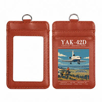 Thumbnail for Yakovlev Yak-42D - Poster - ID Card Holder - Light Brown