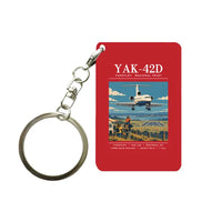 Thumbnail for Yakovlev Yak-42D - Poster - Key Chain - Red