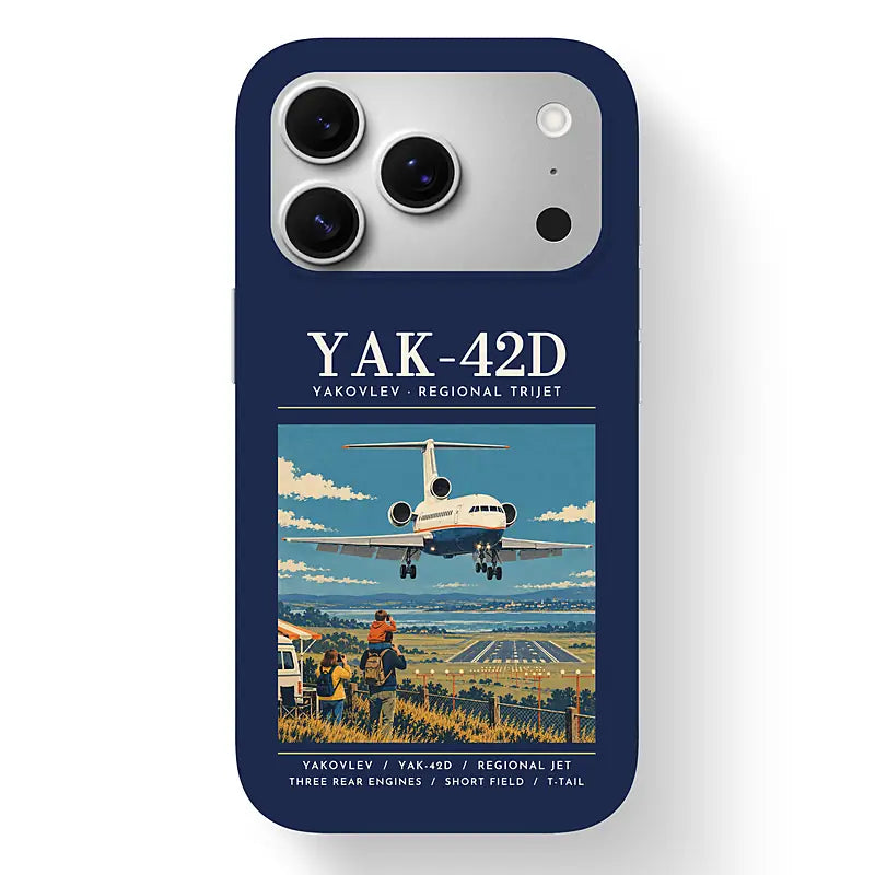 Yakovlev Yak-42D - Poster - MagSafe iPhone 17 Pro - Navy Blue