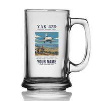 Thumbnail for Yakovlev Yak-42D - Poster + Name - Beer Glass with Holder