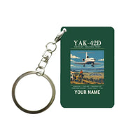 Thumbnail for Yakovlev Yak-42D - Poster + Name - Key Chain - Dark Green