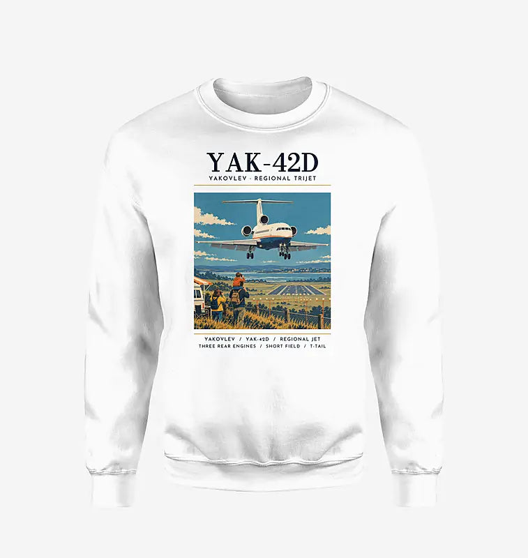 Yakovlev Yak-42D - Poster - Sweatshirt - White