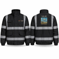 Thumbnail for Yakovlev Yak-42D Reflective Winter Jackets - Poster - Black