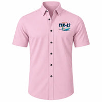 Thumbnail for Yakovlev Yak-42D - Short Sleeve Shirt - Cartoon - Pink