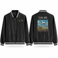 Thumbnail for Yakovlev Yak-42D Stylish Jackets - Baseball Collar - Poster - Black