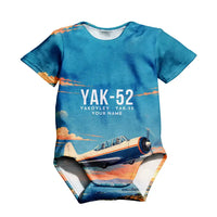 Thumbnail for Yakovlev Yak-52 3D All-Over Print Clothing - Baby Bodysuit - 3D + Name