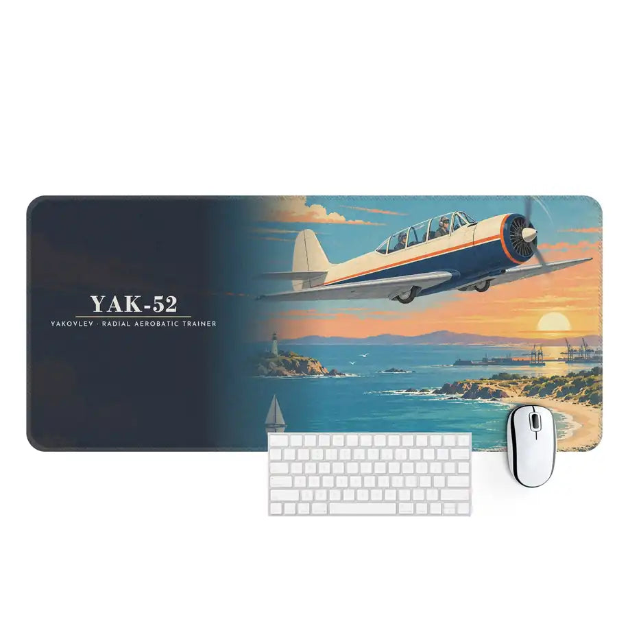 Yakovlev Yak-52 - 3D - Desk Mat - Full Print