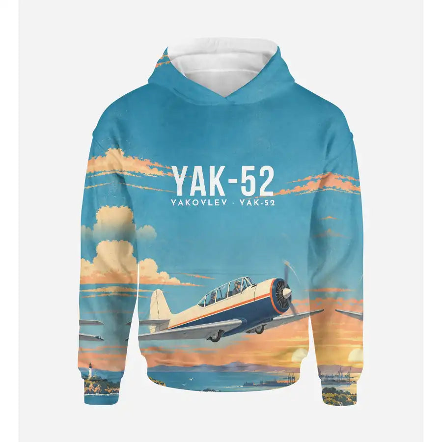 Yakovlev Yak-52 3D All-Over Print Clothing - Hoodie - 3D