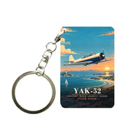Thumbnail for Yakovlev Yak-52 - 3D + Name - Key Chain - Full Print