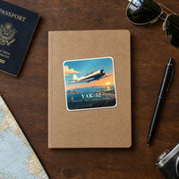 Thumbnail for Yakovlev Yak-52 - 3D - Square Sticker - Notebook