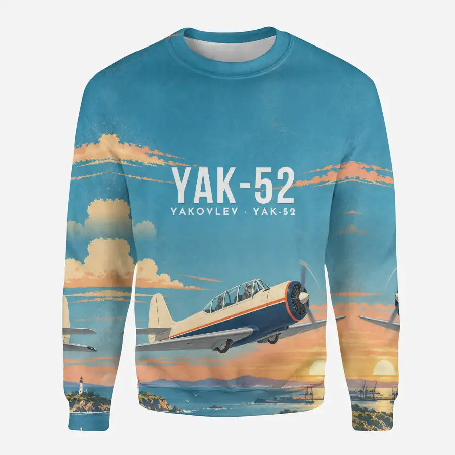 Yakovlev Yak-52 3D All-Over Print Clothing - Sweatshirt - 3D