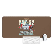 Thumbnail for Yakovlev Yak-52 - Cartoon - Desk Mat - Brown