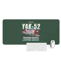 Thumbnail for Yakovlev Yak-52 - Cartoon - Desk Mat - Dark Green