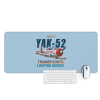 Thumbnail for Yakovlev Yak-52 - Cartoon - Desk Mat - Light Blue