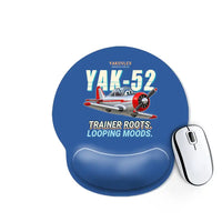 Thumbnail for Yakovlev Yak-52 - Cartoon - Ergonomic Mouse Pad - Blue
