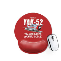 Thumbnail for Yakovlev Yak-52 - Cartoon - Ergonomic Mouse Pad - Red
