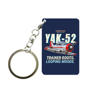 Thumbnail for Yakovlev Yak-52 - Cartoon - Key Chain - Navy Blue