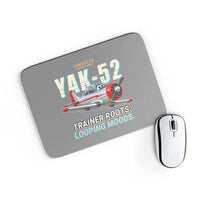 Thumbnail for Yakovlev Yak-52 - Cartoon - Mouse Pad - Gray