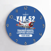Thumbnail for Yakovlev Yak-52 - Cartoon + Name - No Frame - Blue