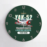 Thumbnail for Yakovlev Yak-52 - Cartoon + Name - No Frame - Dark Green