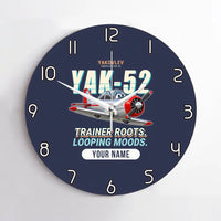 Thumbnail for Yakovlev Yak-52 - Cartoon + Name - No Frame - Navy Blue