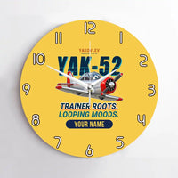 Thumbnail for Yakovlev Yak-52 - Cartoon + Name - No Frame - Yellow
