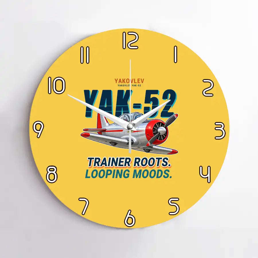 Yakovlev Yak-52 - Cartoon - No Frame - Yellow